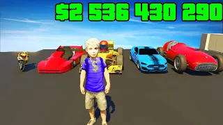 ETRE UN ENFANT RICHE SUR GTA 5 : COLLECTION DE MINI VOITURES !