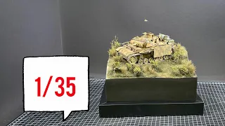 Kursk Diorama Base ww2 1/35 ,Bauen,Landschaft ,Lackieren Building,Shaping the Landscape and Paniting