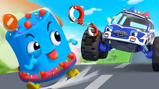Police Car Song 🚓 Where is My Cake? | Monster Truck | Kids Cartoon | Kid Song | BabyBus - Cars World