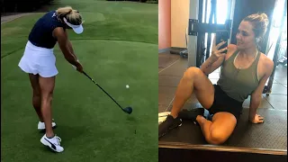 Lexi Thompson Training Golf in Hawaii 2021