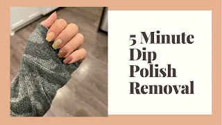 Dip Polish 5 Minute Removal🤯 Let me know if you try this!! It blew my mind!!!