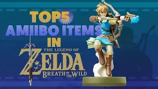 The Legend of Zelda: Breath of the Wild - Top 5 amiibo Exclusive Items & Weapons! | RasouliPlays