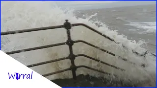 STORM WAVES Crashing at New Brighton.