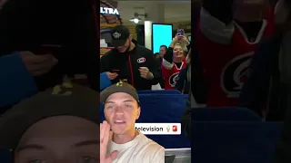 Hockey fan gets their ice cream jacked | #Shorts