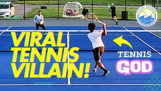 4.5 Match vs Tennis God The Most Controversial Tennis Content Creator | USTA Rated 4.5 Mens League