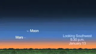 Jupiter and Moon Dominate January Night Sky | Video