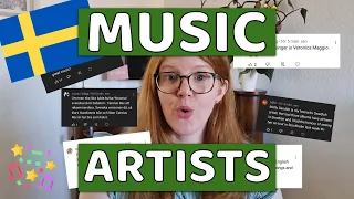 Swedish music artists YOU requested (Fun facts and lyrics!) - Learn Swedish with music