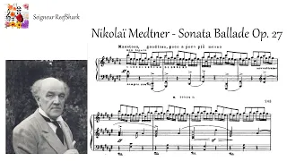 Medtner - Sonata Ballade Op. 27 (Tozer, Eckardstein, Milne, Medtner)