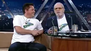 cantor Leonardo no programa do Jô pura comédia😃😃