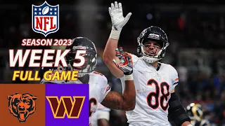 Chicago Bears Vs. Washington Commanders FULL GAME 2ND  Week 5 10/05/23 |NFL 2023 |