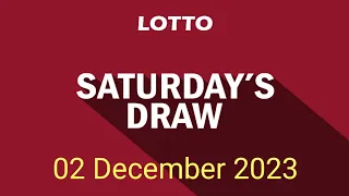 Lotto Draw Results form Saturday 02 December 2023 | Saturday Lotto Draw Tonight