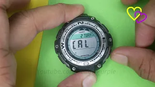 Compass Fixing Casio Twin Sensor SGW 100 1V Wrist Watch