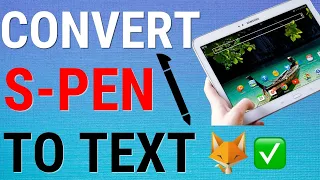 How To Convert S Pen Handwriting To Text