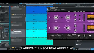 Universal Audio 1176 vs Arturia Comp FET-76 vs Purple Audio MC77 vs Waves CLA-76