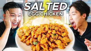 World’s LARGEST Salted Egg Chicken Rice