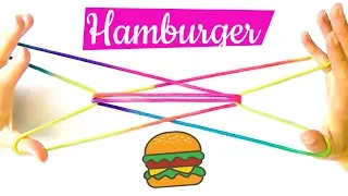 Hamburger - figure de ficelle - tuto Français - Facile