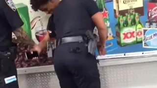 A dude running from police on foot