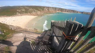 Trail Running - Porthcurno from Gwennap Head Including Porthcurno Telegraph Museum