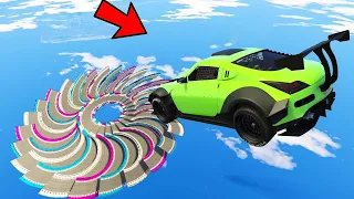 Only 455 IQ People Can Complete This impossible Race in GTA 5 | SHINCHAN and CHOP