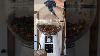 Filling A Giant Gumball Machine! 10K Gumballs! #Shorts #Satisfying