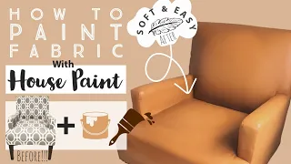 How to paint a fabric chair | soft faux leather [Everything you need to know]