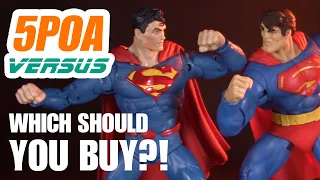 DC Multiverse DC Rebirth Superman vs Dark Knight Returns Superman - 5POA Versus Action Figure Review