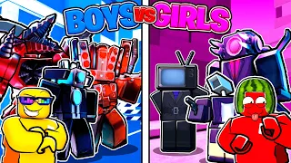 Toilet Tower Defense GIRLS vs BOYS