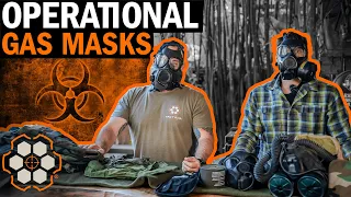 Operational Gas Masks with Navy SEAL "Coch" and Dorr