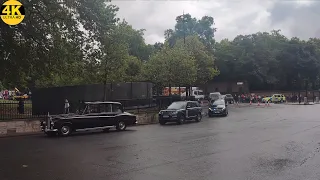 King Charles III Motorcade Passes Hyde Park Corner