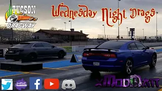 Toyota Camry VS Dodge Charger at Tucson Dragway for Wednesday night test and tune