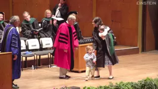 Toddler steals the show and gives away mom's M.D.