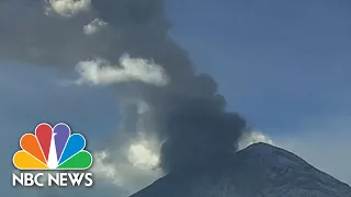 Mexico residents prepare for evacuation as volcano spews smoke and ash