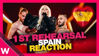 🇪🇸 Spain First Rehearsal (REACTION) Nebulossa "Zorra" @ Eurovision 2024