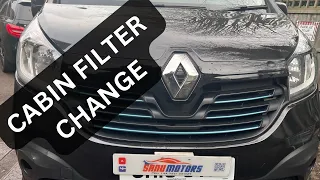 HOW TO CHANGE CABIN / POLLEN FILTER RENAUT TRAFIC / VAUXHALL VIVARO