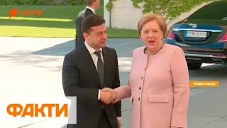 Зеленский и Меркель: санкции будут, пока РФ не вернет Крым