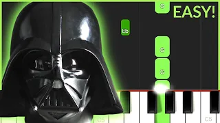 The Imperial March (Darth Vader Theme) - Star Wars | BEGINNER / EASY PIANO TUTORIAL