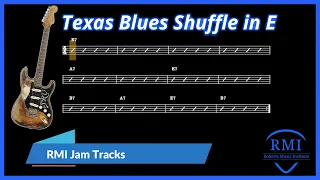 SRV Style Texas Blues Shuffle In E | 120 BPM | RMI Jam Tracks