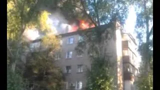 Пожар в Ясиноватой 102/13. 10,07,20126