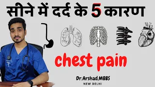 Cause of Chest Pain | Dil me Dard ke Karan | Types of Chest Pain.