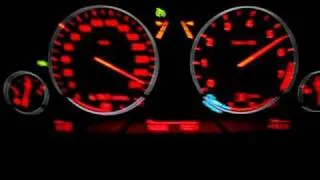 BMW new 750 Active Hybrid 7 2010 acceleration 0-255 kmh..AVI