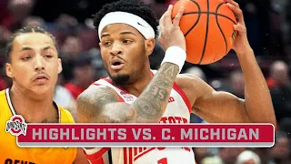 Central Michigan at Ohio State | Highlights | Big Ten Men's Basketball | Nov. 29, 2023