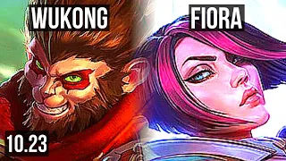 WUKONG vs FIORA (TOP) | 8/0/0, 7 solo kills, 600+ games, Legendary | EUW Master | v10.23