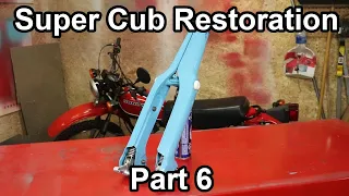 1981 Honda C70 Super Cub Restoration - Part 6 - Forks and Frame Build