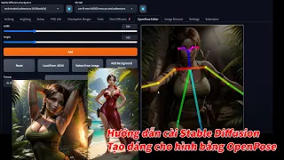 Hướng dẫn chi tiết cài Stable Diffusion - tạo dáng người mẫu AI bằng OpenPose và ControlNet tutorial