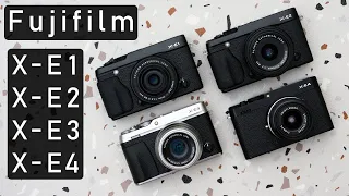 Fujifilm X-E1: Rangefinder-style mirrorless vs X-E2 / X-E3 / X-E4