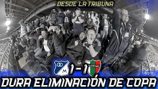 EMPATE A ÚLTIMO MINUTO Y ELIMINACIÓN DESDE LA TRIBUNA MILLONARIOS vs PALESTINO 1-1 Copa Libertadores