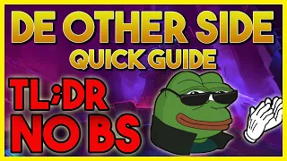 DE OTHER SIDE (TLDR) Mythic Quick Guide - Shadowlands Dungeon Boss and Trash Mechanics