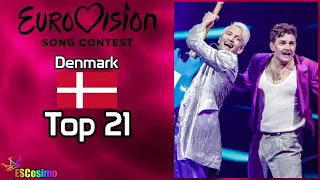 Denmark at the Eurovision Song Contest (2000-2021): My Top 21