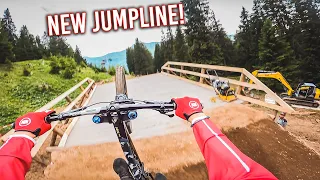 NEW DOWNHILL JUMPLINE at Bikekingdom Lenzerheide!