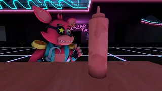 Glamrock Foxy finds a bottle of Ketchup | FNAF Security Breach Animation